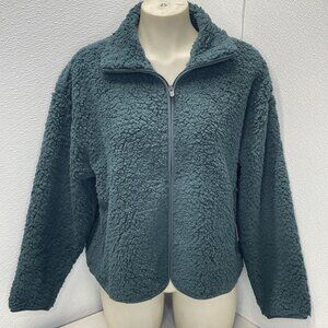NEW ATHLETA Women's Jacket Cloud Fleece Size MP Green